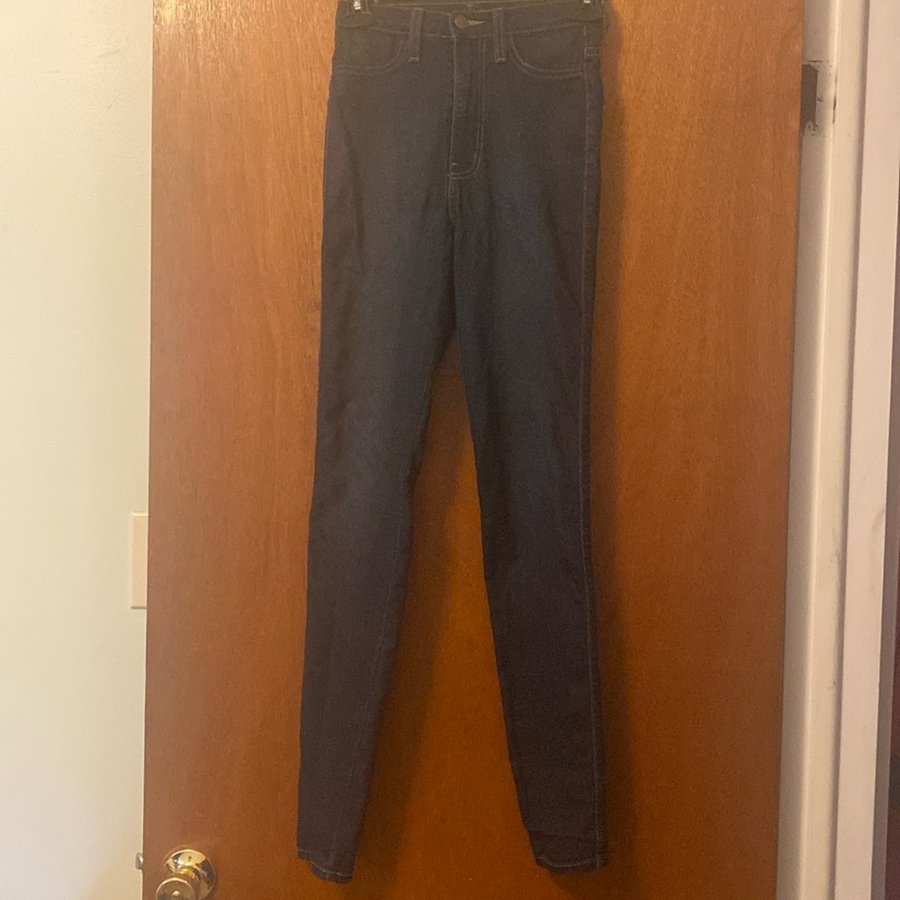Fashion Nova Junior Skinny Blue Jeans Size 1 Waist 25